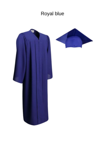 Academic matte finish gown