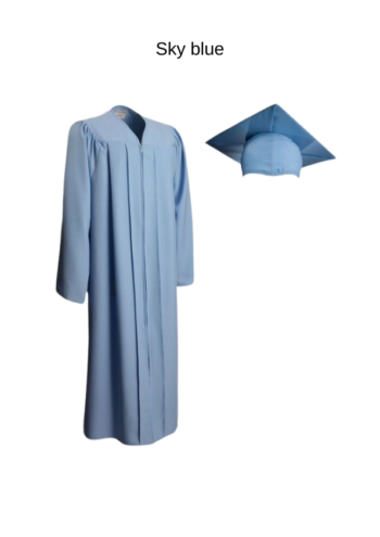 Academic matte finish gown