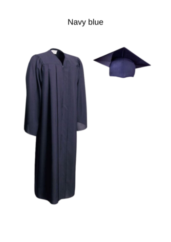 Academic matte finish gown