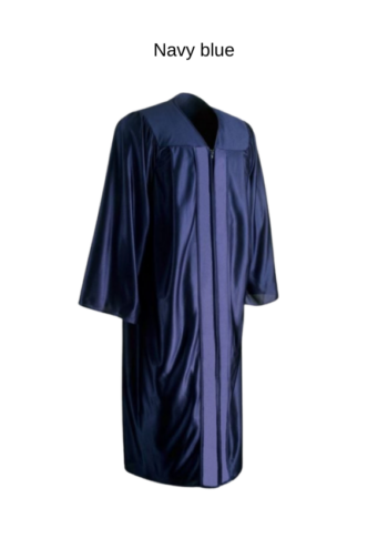 Academic shiny gown