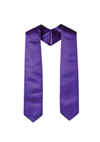 Plain graduation stole