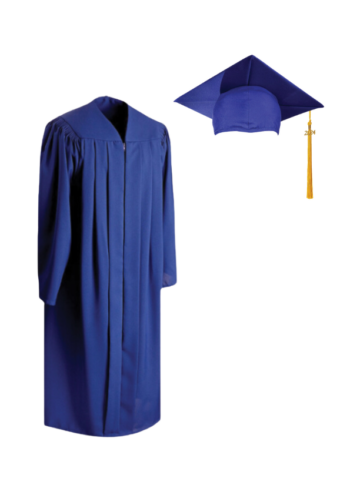 Academic matte finish gown