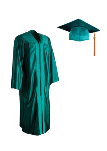 Academic shiny gown