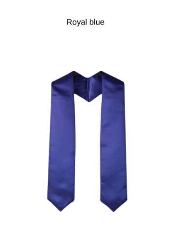 Plain graduation stole