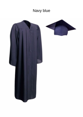 Academic matte finish gown