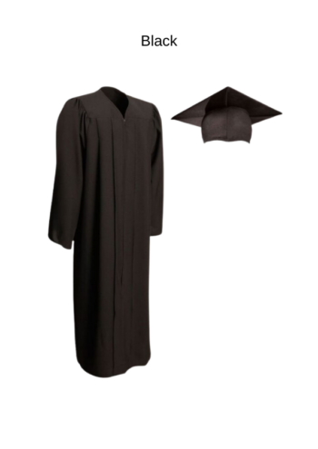 Academic matte finish gown