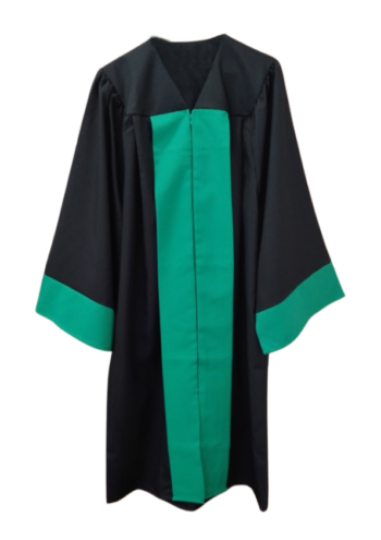 Academic two-colored gown